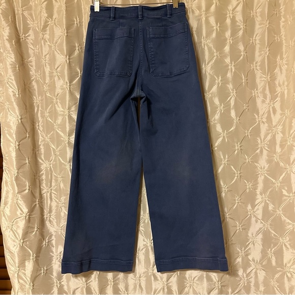 Everlane Blue Wide-Leg Cropped Chino Pants - Picture 6 of 15